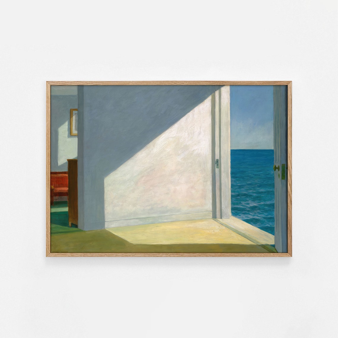Edward Hopper Rooms by the Sea Coastal Interior Scene Art Poster