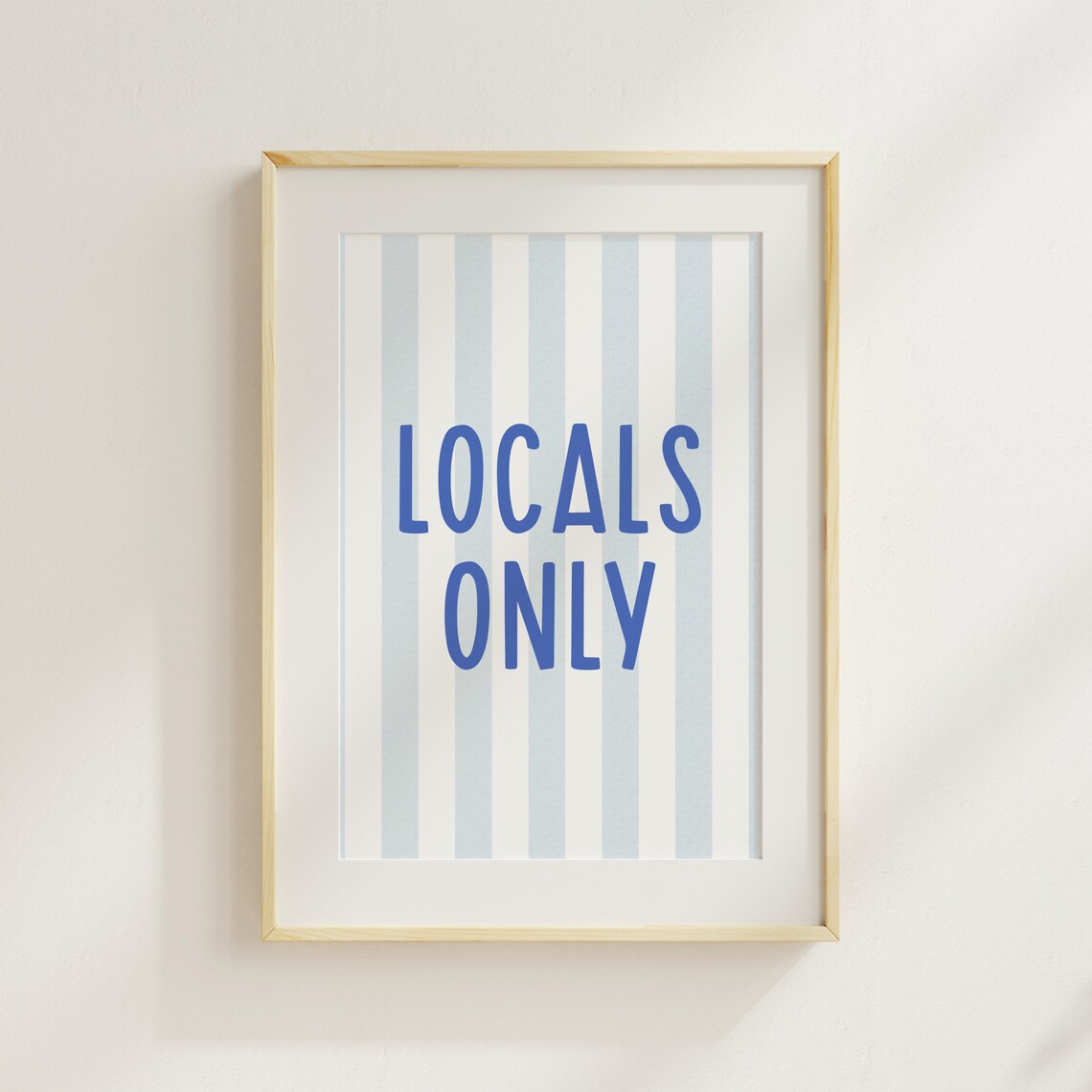 Locals Only Coastal Cowgirl Art Print - Image 2