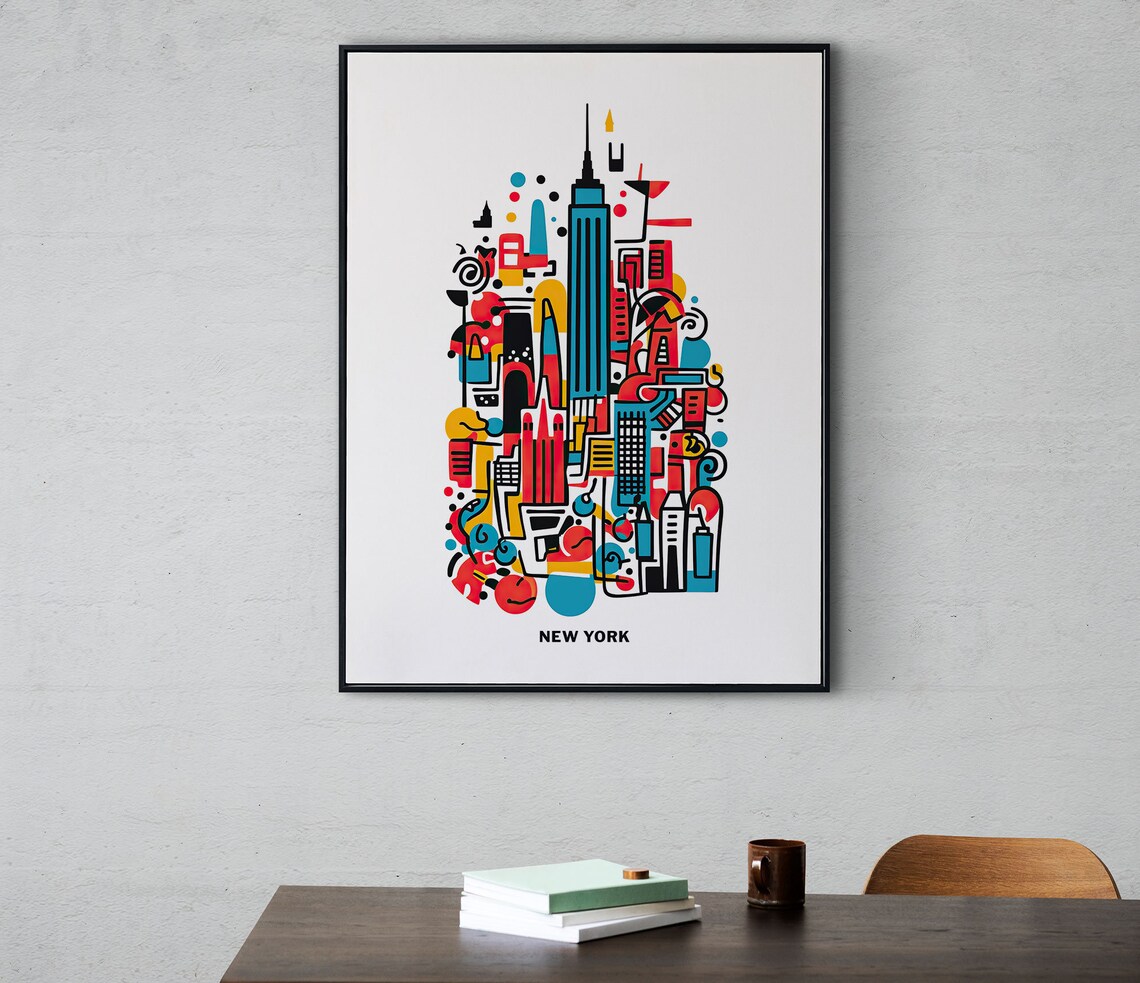 New York City Pop Art Print, Bold Modern NYC Decor - Image 4