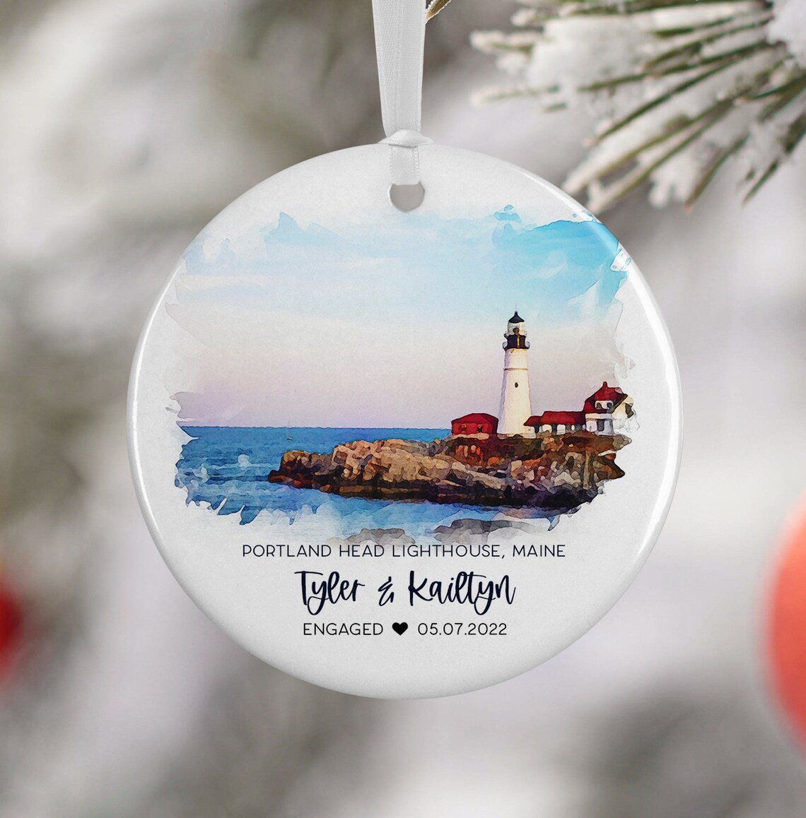 Portland Lighthouse, Maine Travel Poster