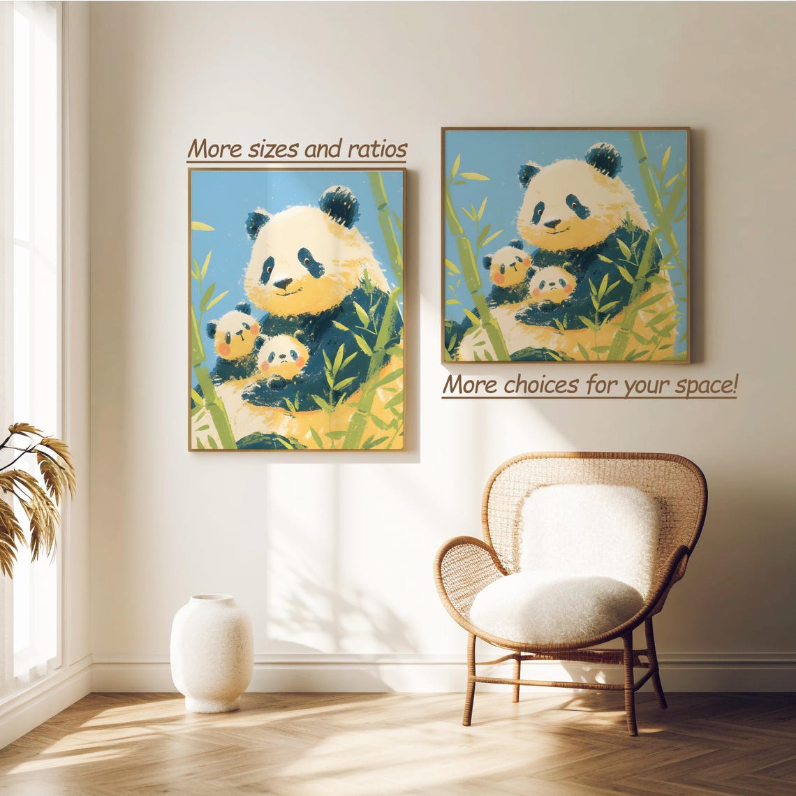 Lovely Panda Illustration Of Baby Panda Nursery Print Of Pandas Friends Gifts Of Panda Wall Dcor Of Panda Poster Of Panda Wall Art - Image 2