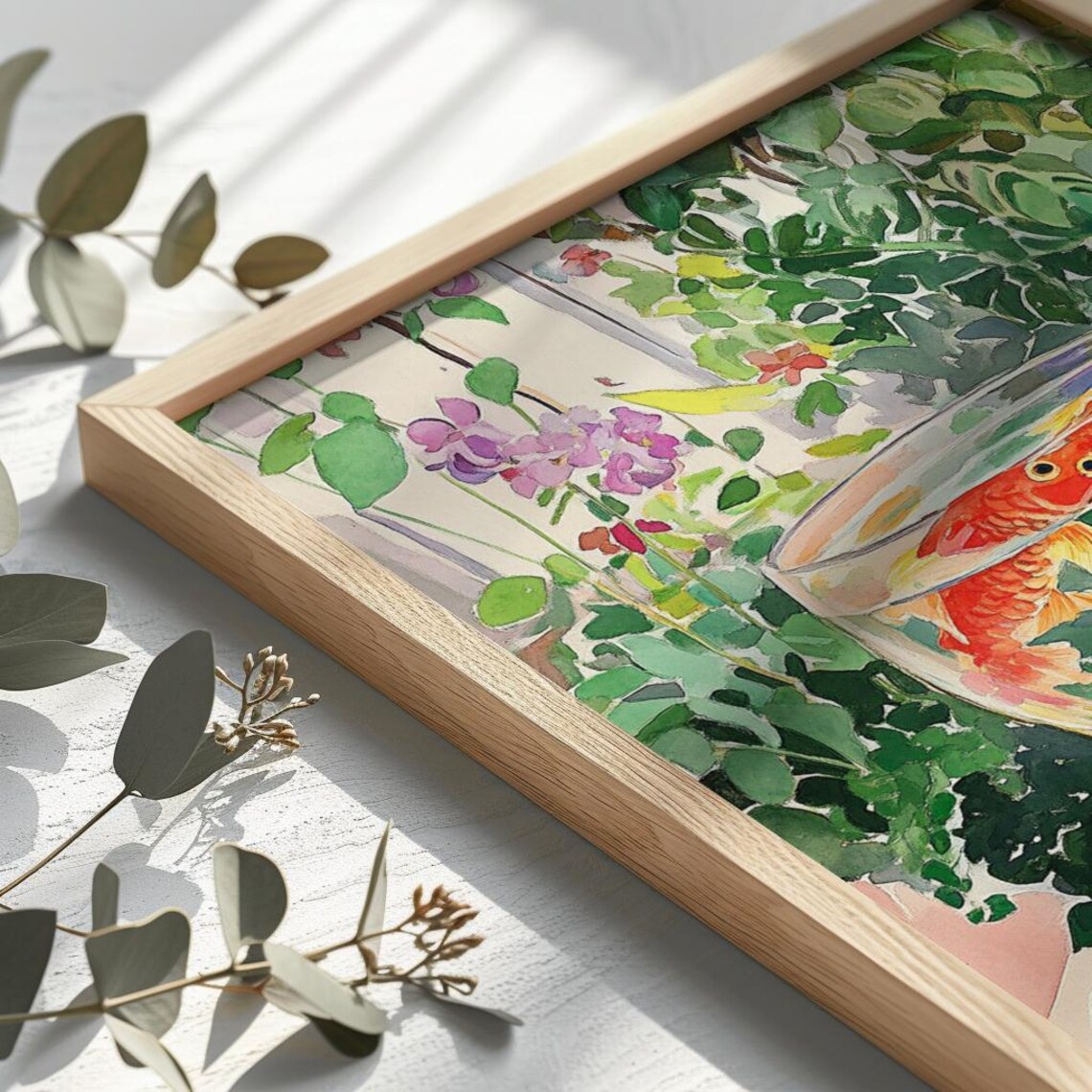 Matisse Style Goldfish Bowl Fauvism Vibrant Modern Art Poster - Image 2