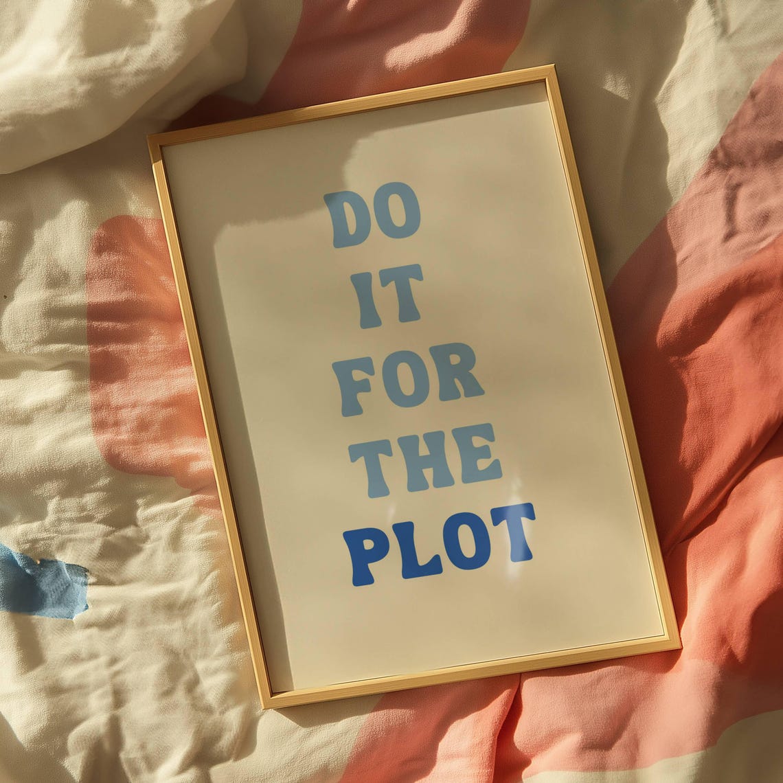Do It For The Plot, Bookish Wall Art - Image 3