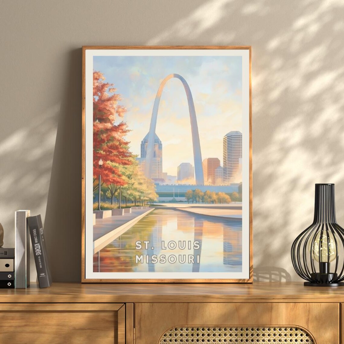 St Louis Missouri Poster, Gateway Arch Sunset - Image 3