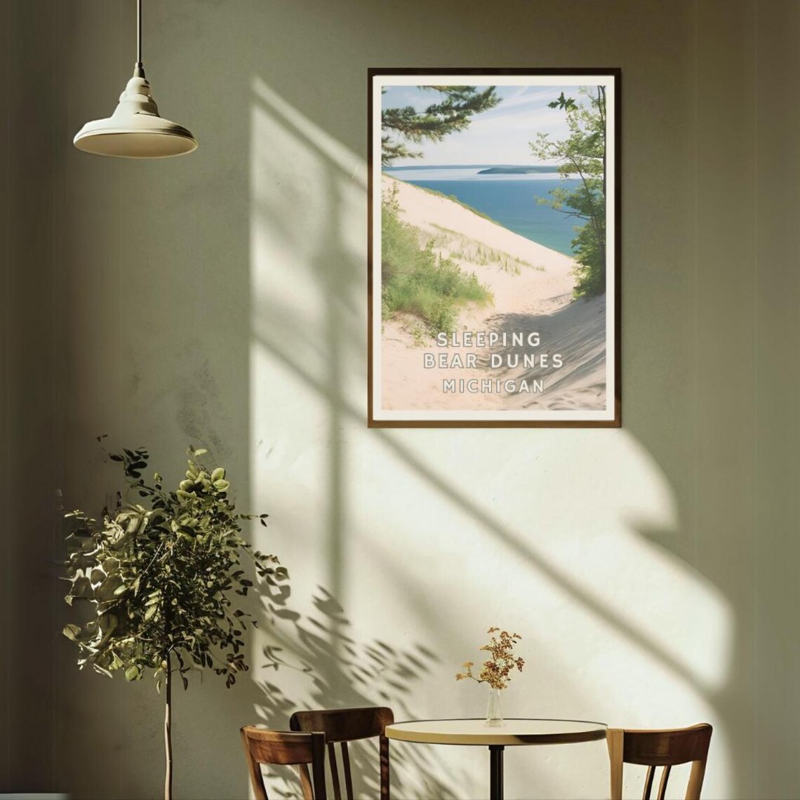 Sleeping Bear Dunes Michigan Sand Dunes Lake Michigan View Poster - Image 2