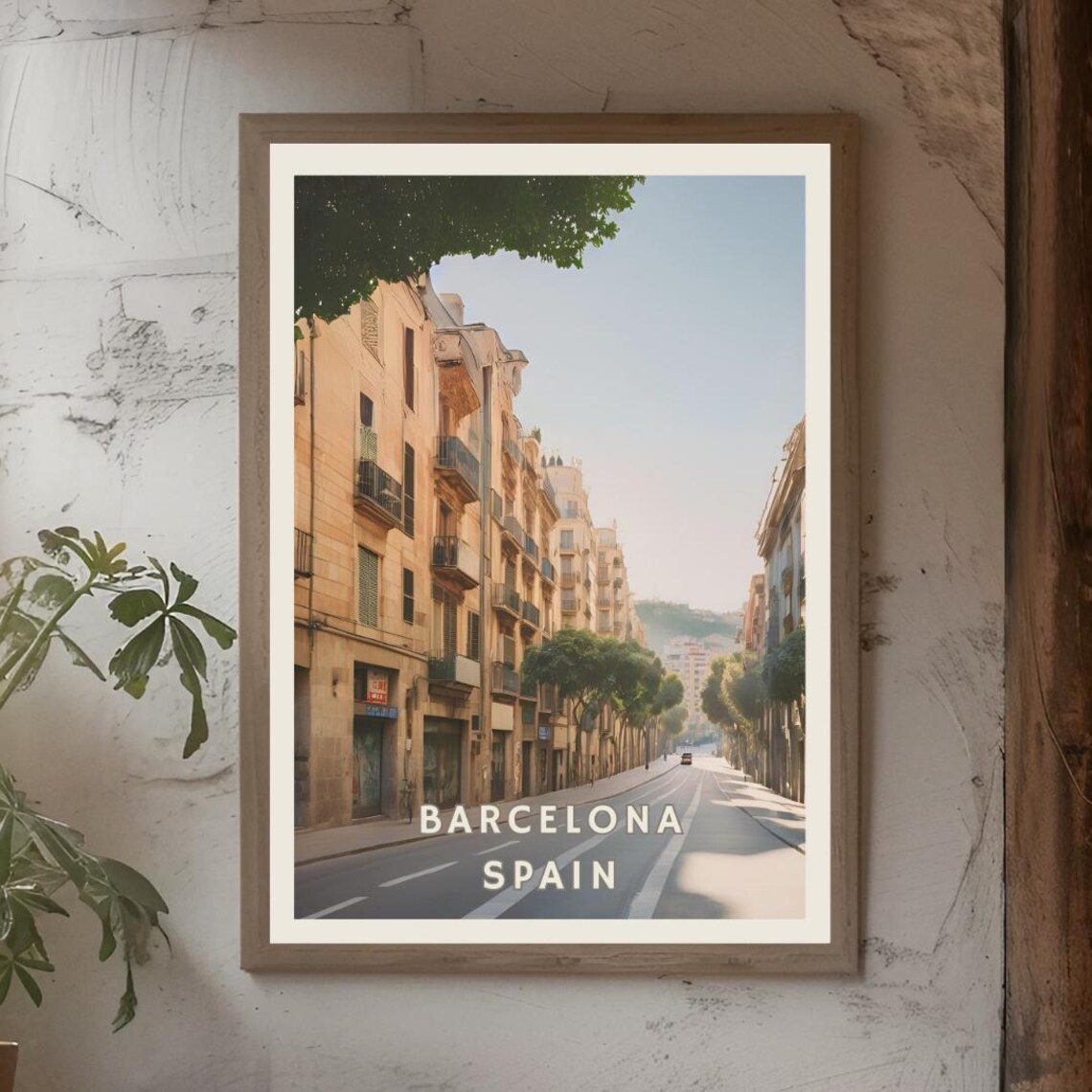 Barcelona Spain Poster, Historic Mediterranean Cityscape - Image 2