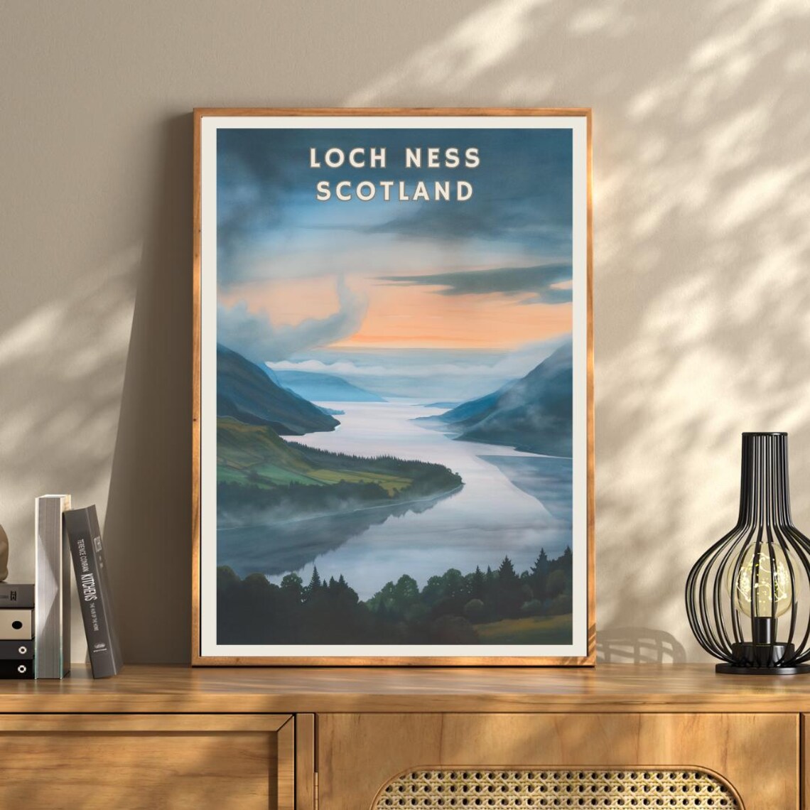 Loch Ness Scotland Travel Poster, Highland Landscape - Image 3