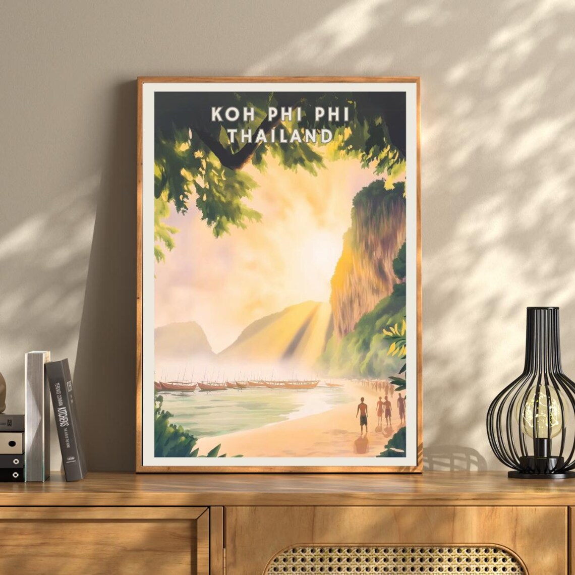 Koh Phi Phi Maya Bay Travel Poster, Tropical Island Beach - Image 3