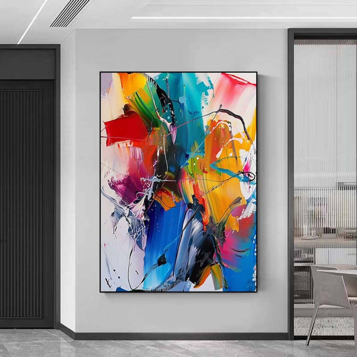 Abstract Colorful Acrylic Art for Living Room - Image 3