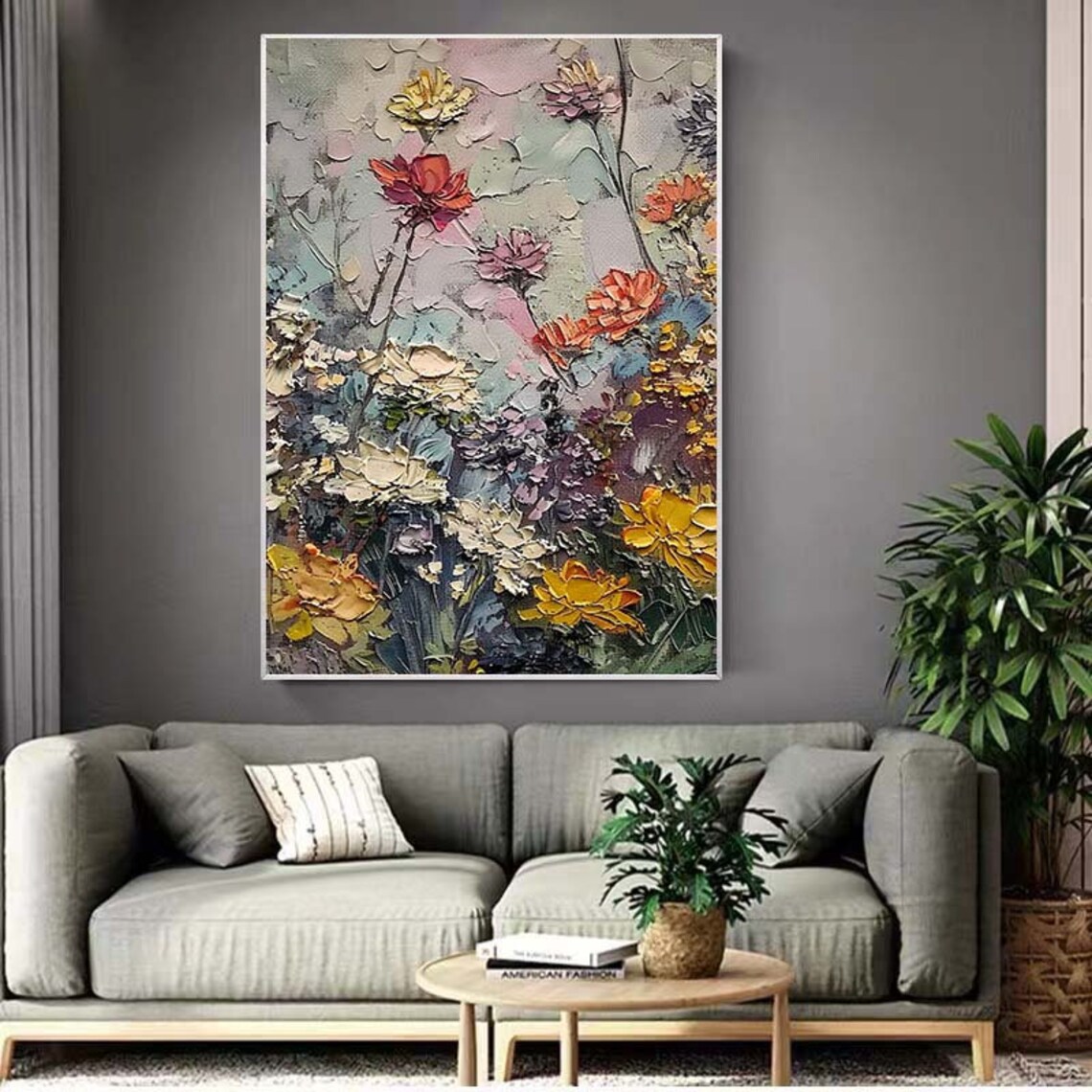 Colorful Flowers Painting, Floral Wall Art Print - Image 4