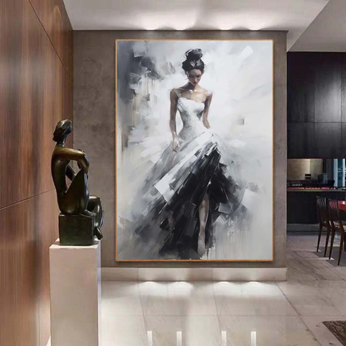 Ballerina Oil Painting, Living Room Wall Art Print - Image 6