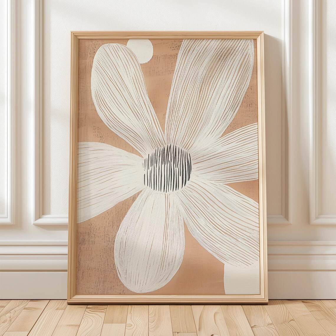 Minimalist Daisy Design, Floral Art Print