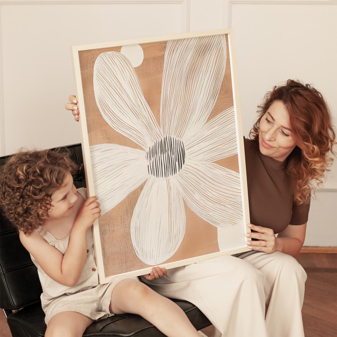 Minimalist Daisy Design, Floral Art Print - Image 4