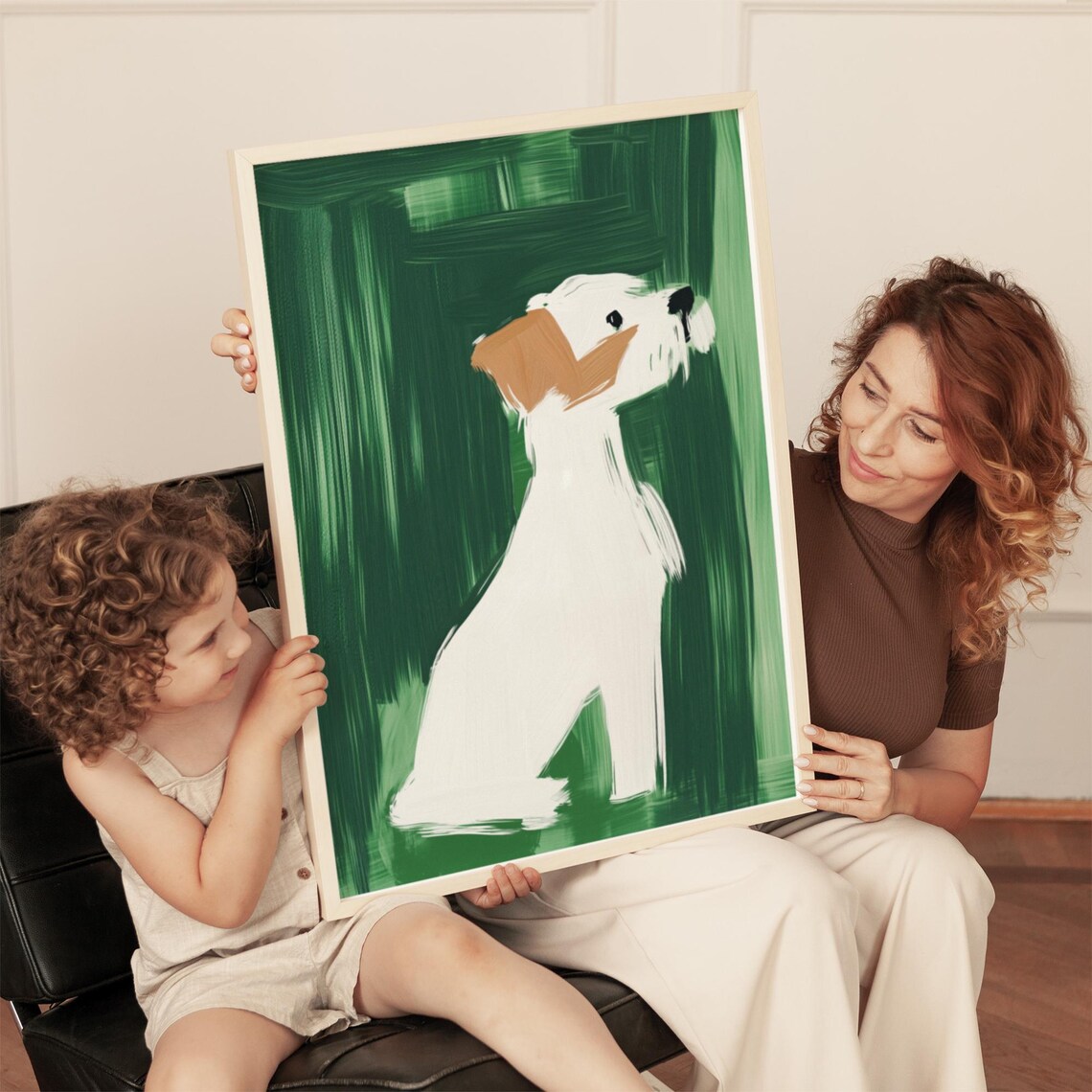 Minimalist Dog Portrait, Modern Pet Illustration - Image 4