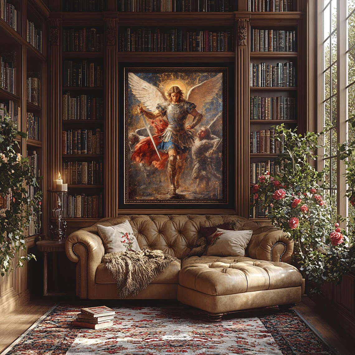 Saint Michael the Archangel Catholic Art Print - Image 5