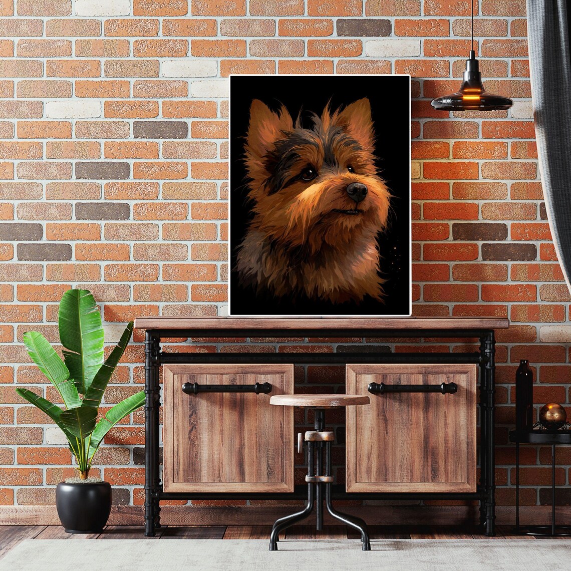 Australian Terrier Portrait Small Loyal Dog Painting Wall Art - Image 4