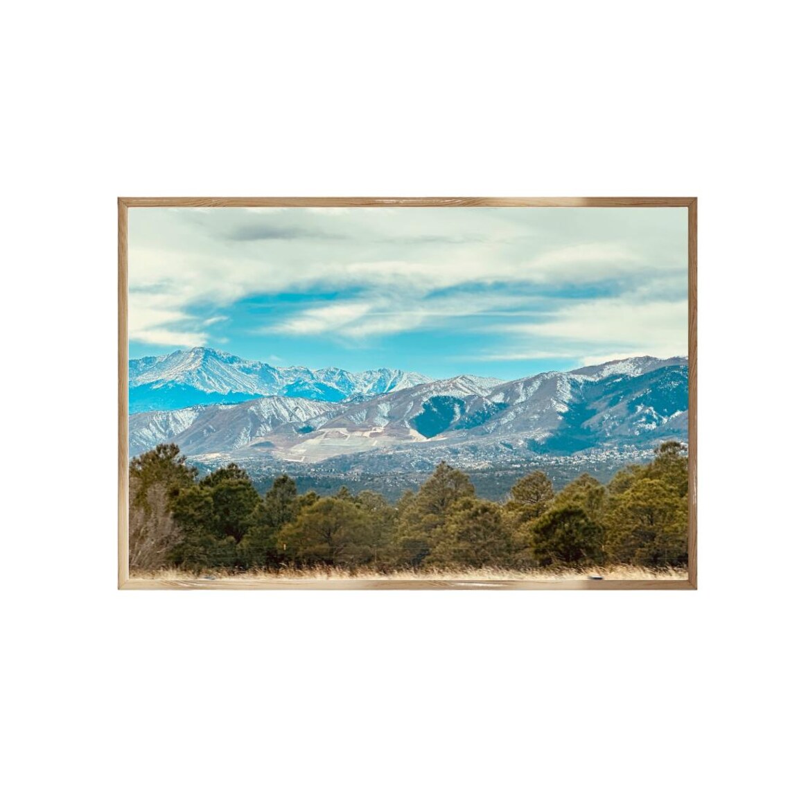 Colorado Snow Capped Rocky Mountain Panorama Nature Photo Poster