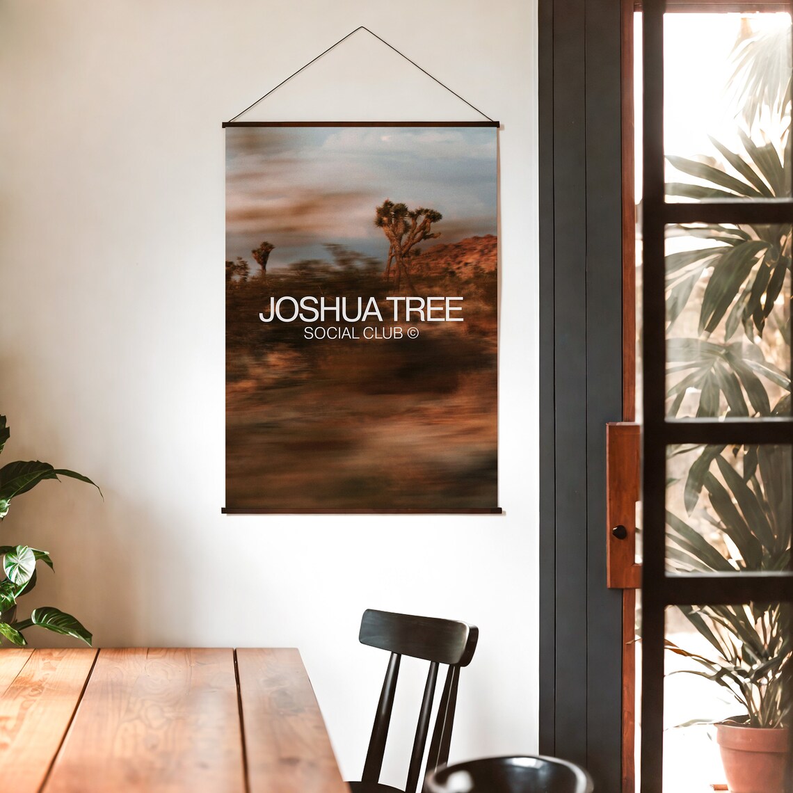 Joshua Tree Desert Dusk Social Club Photography Style Travel Poster - Image 3