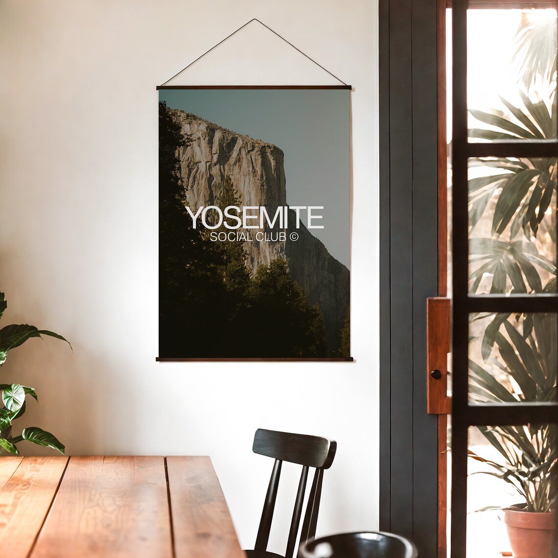 Yosemite National Park Social Club Photography Style Travel Poster - Image 3