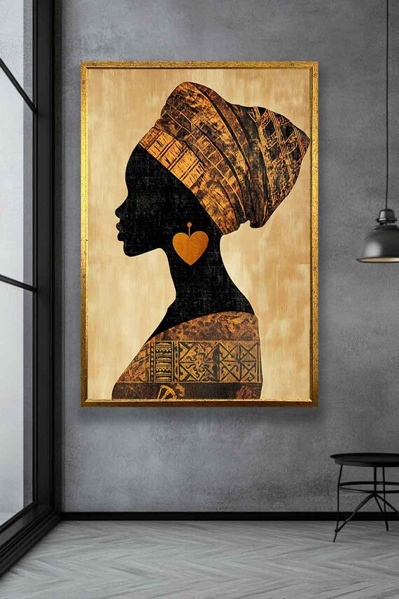 Ethnic Art African Women Wall Art Wall Art Ethnic Women Wall Art Woman Wall Art Framed Print Unique Gift