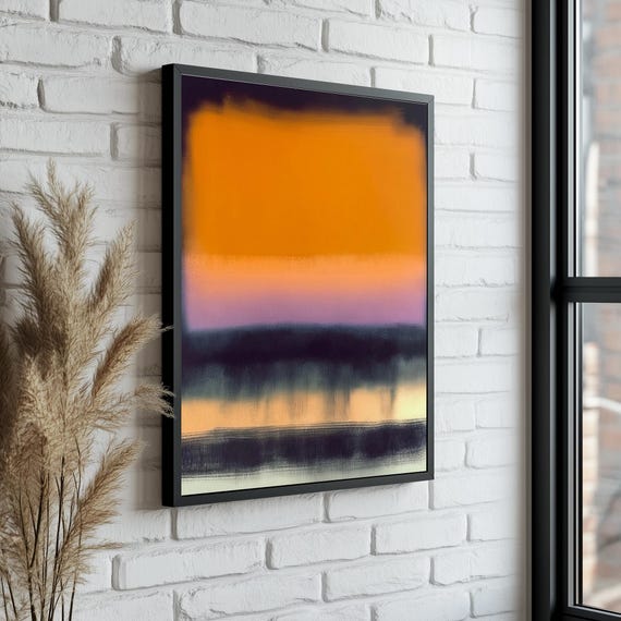 Mark Rothko Painting Wall Decor Mark Rothko Reproduction Abstract Wall Art Modern Art Expressionism Painting Art Museum Art