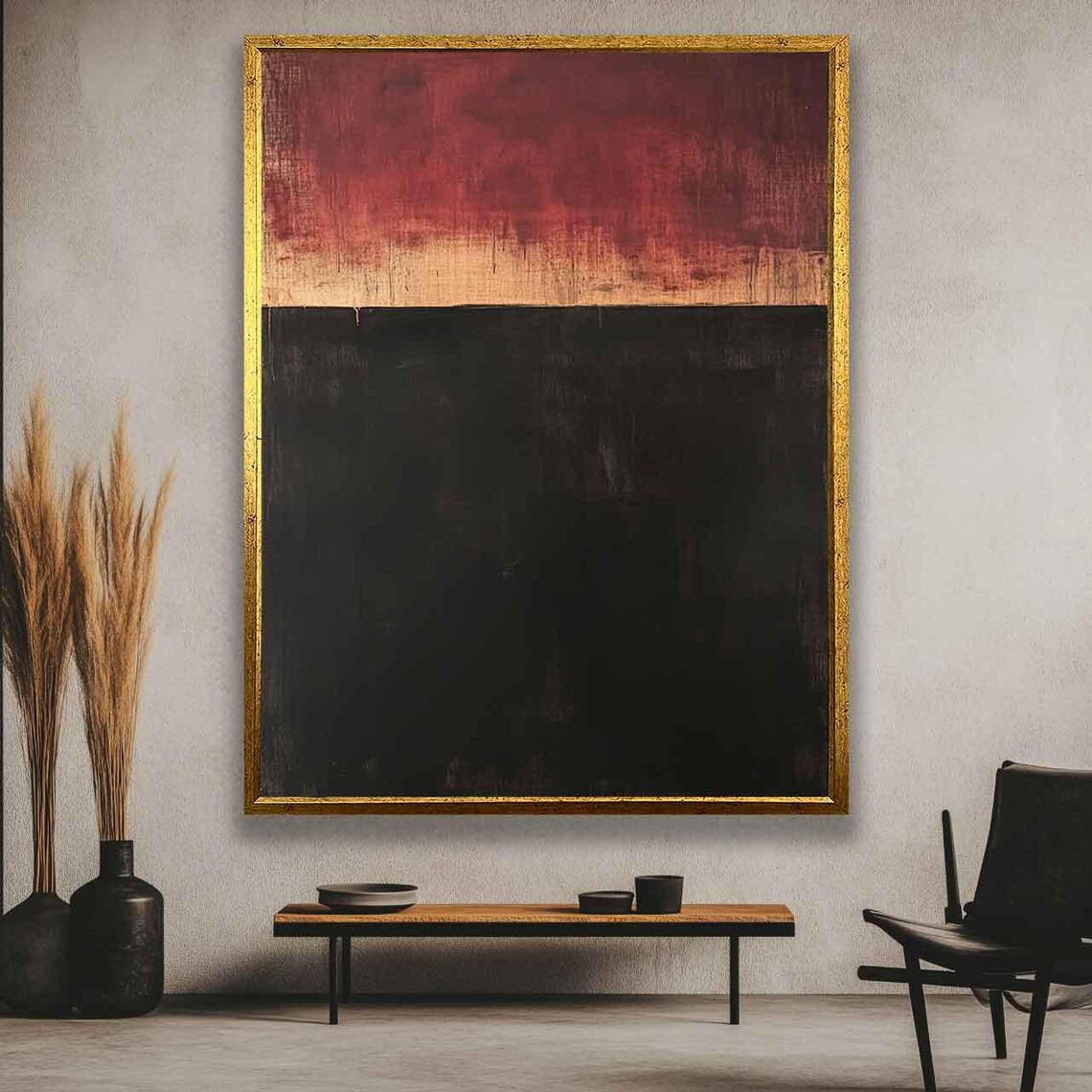 Mark Rothko Style Abstract Painting, Minimalist Art - Image 3