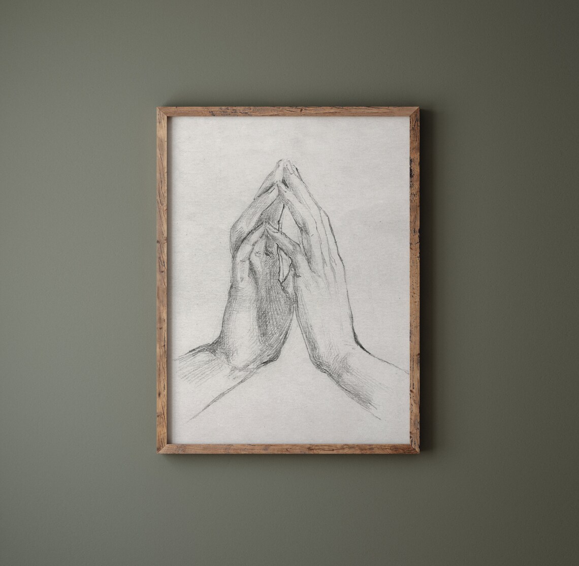 Hand Study Vintage Hand Sketch Art Print - Image 4