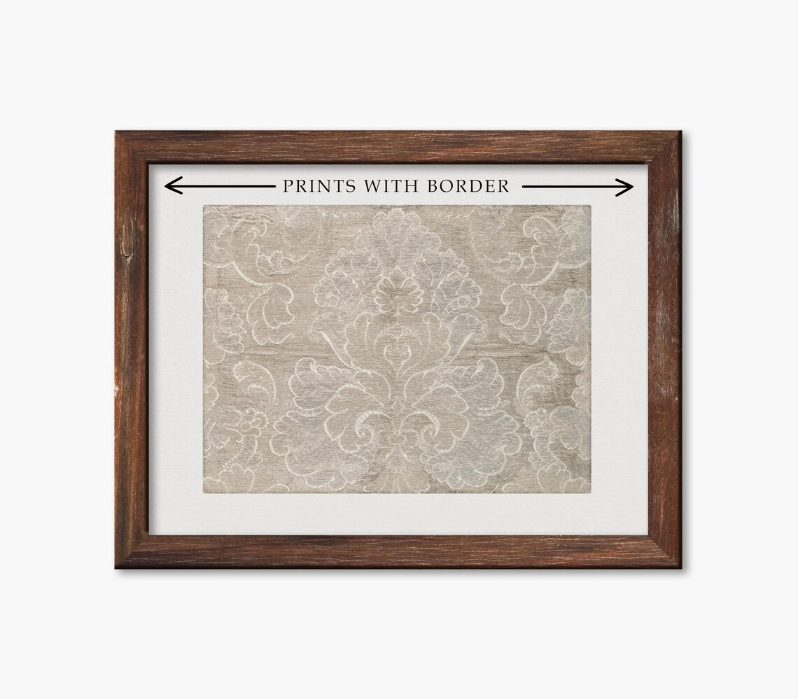 Woven Silk Textile Vintage Tapestry Art Print - Image 3