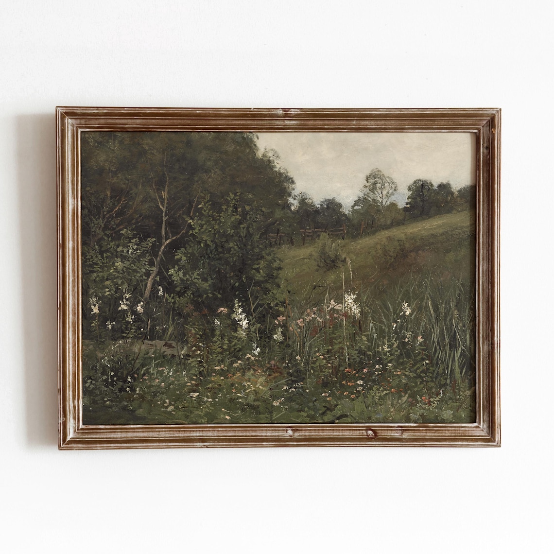 Summer Fields Vintage Flower Field Art Print