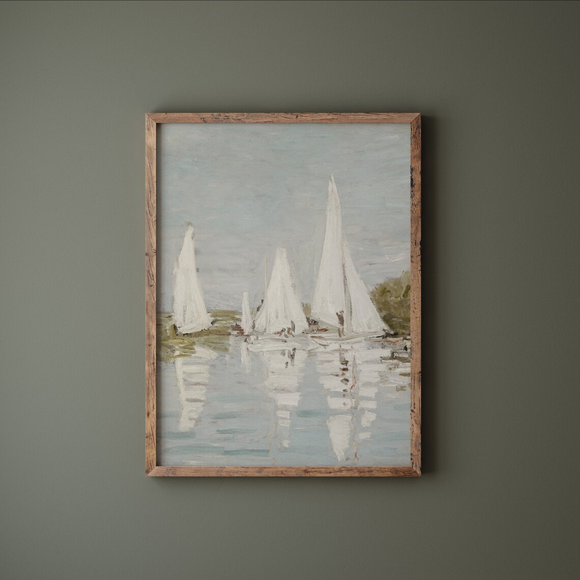 Regatta Vintage Coastal Boat Painting Art Print - Image 3
