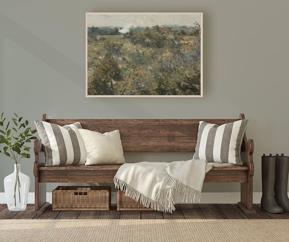Railroad Landscape Vintage Steam Train Art Print - Image 3