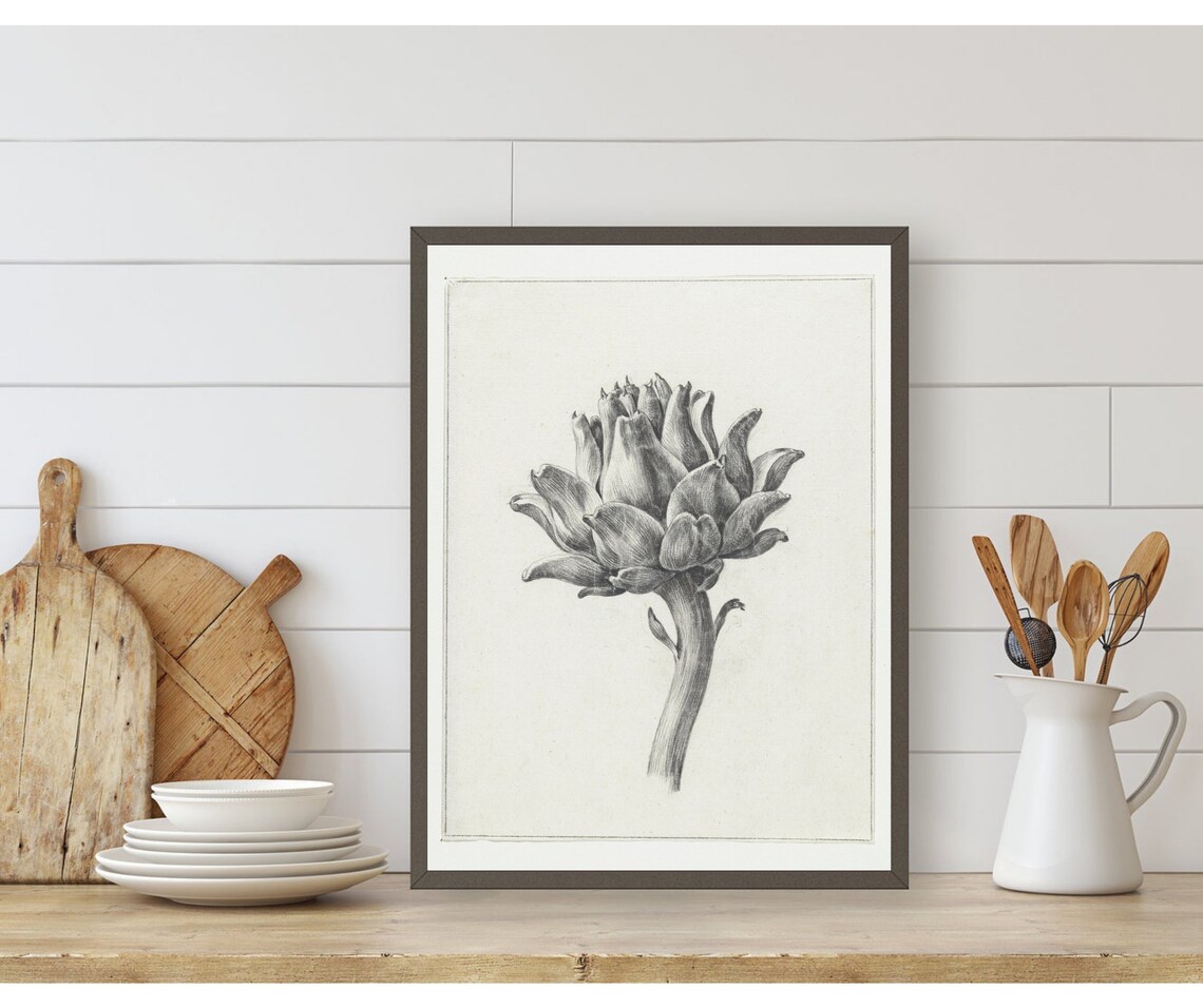 Artichoke Illustration Vintage Botanical Art Print - Image 3