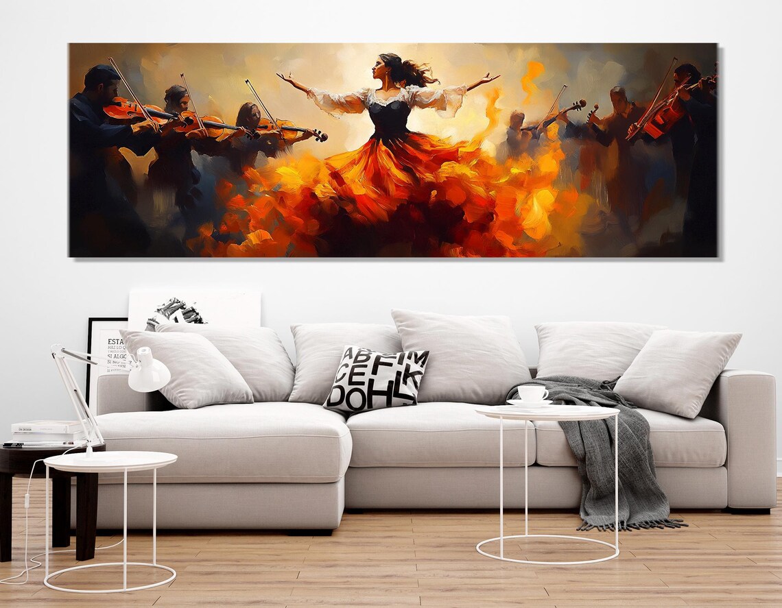 Flamenco Latina Dancer Art Print, Dance Wall Decor - Image 2