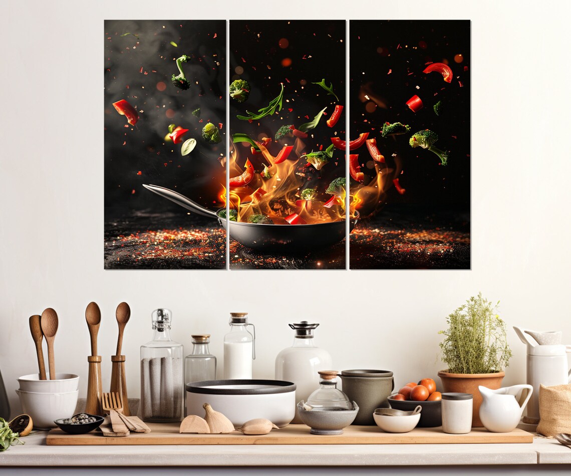 Frying Pan Kitchen Wall Decor, Cooking Art Print - Image 4