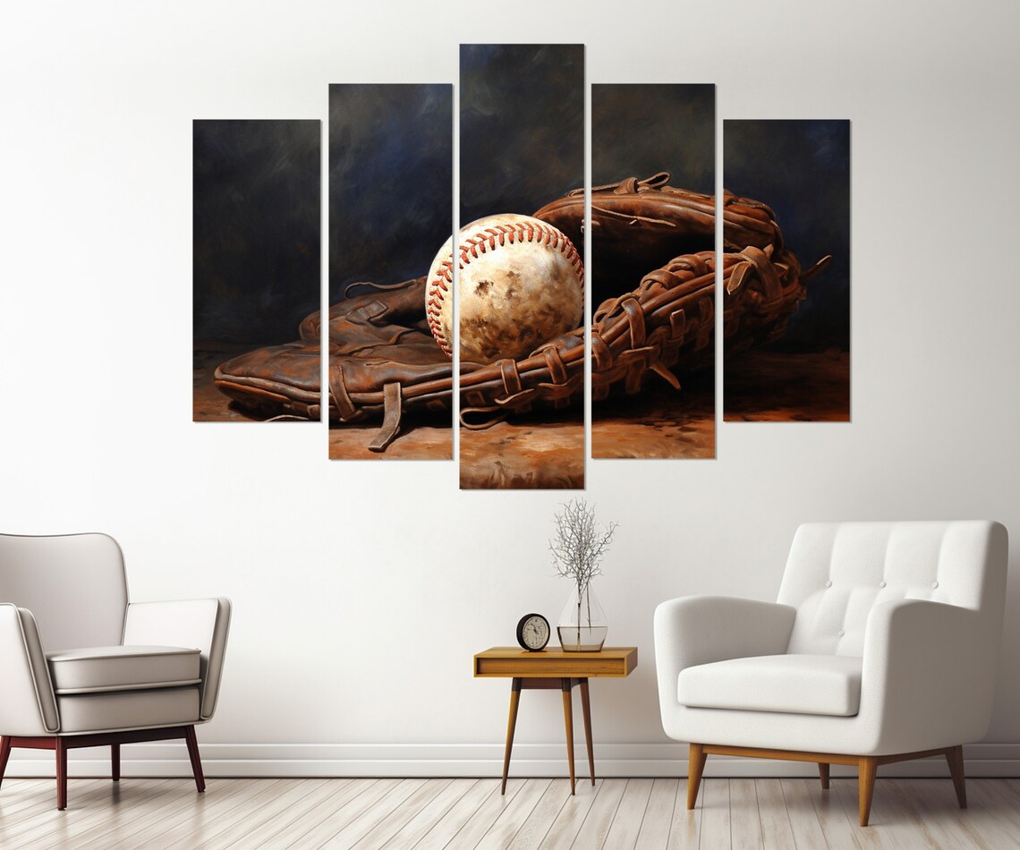 Vintage Baseball Art Print, Classic Sports Wall Art - Image 2