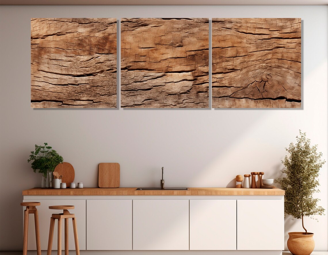 Wood Texture Print, Abstract Modern Art Print - Image 3