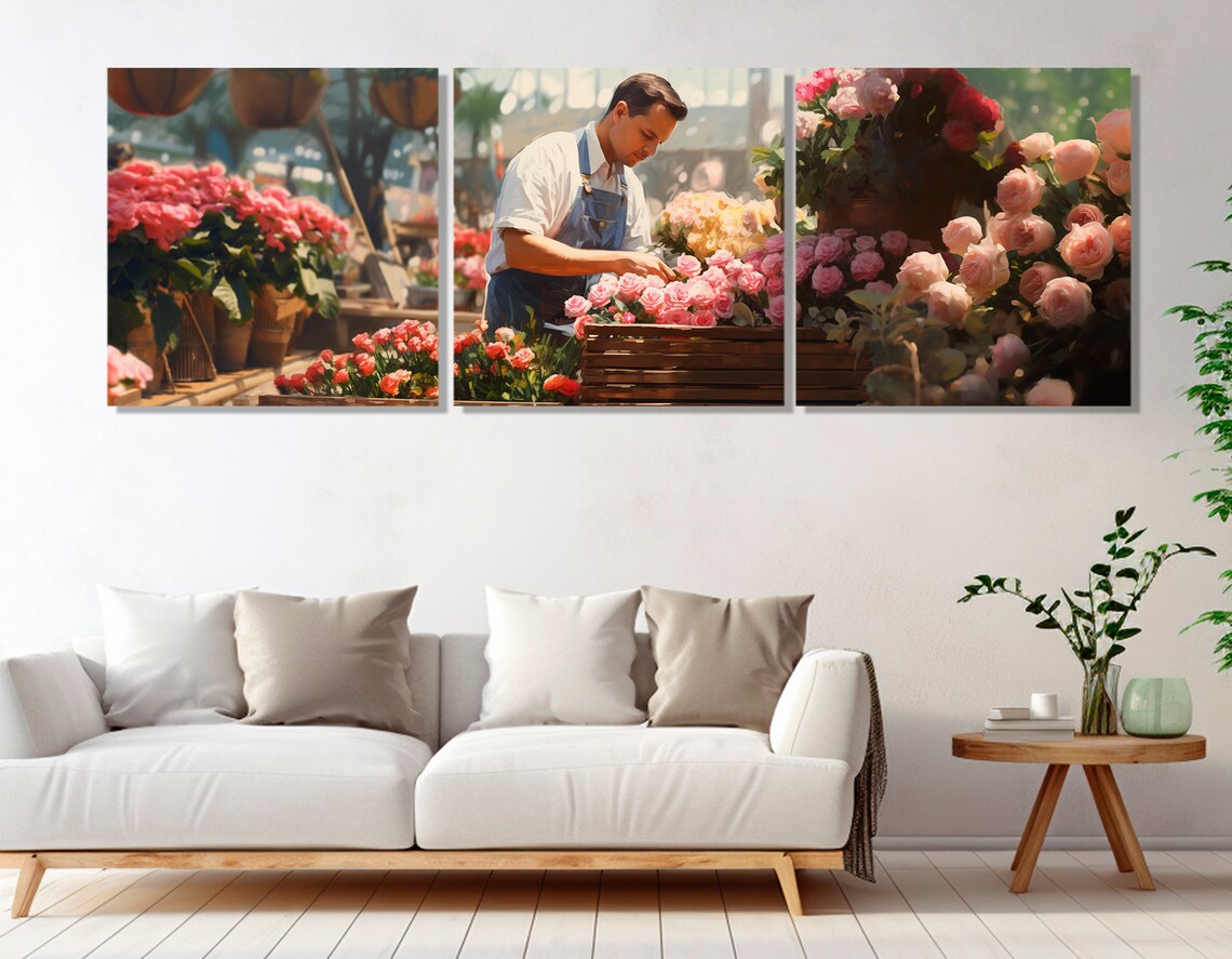 Floristics Wall Art Garden Print Floristics Studio Decor Florist Gift Gardener Gift Framed And Ready To Hang - Image 3