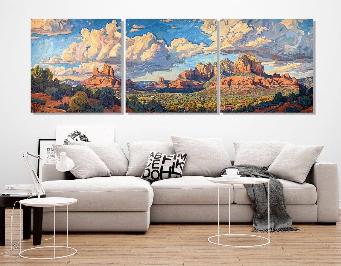 Sedona Rocks Abstract Arizona Landscape Art Print - Image 3
