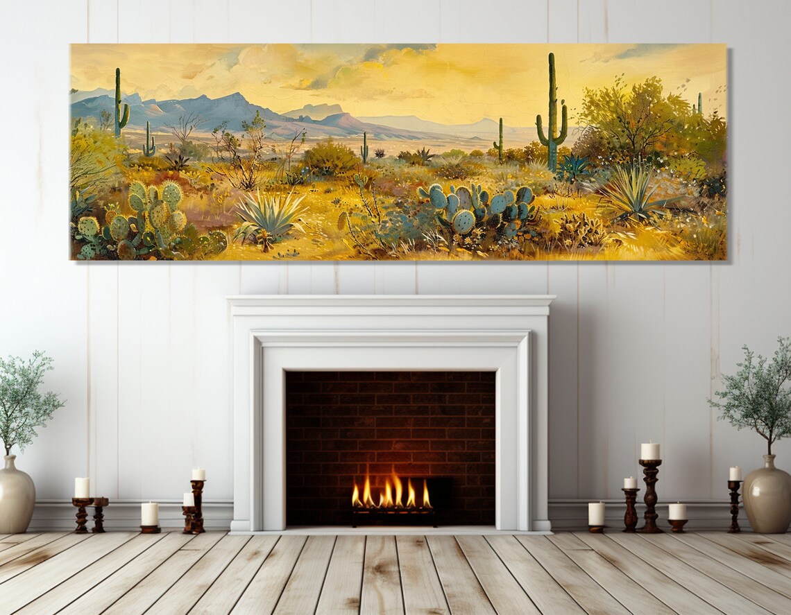 Abstract Arizona Desert Panorama, Sonoran Desert Art Print - Image 2
