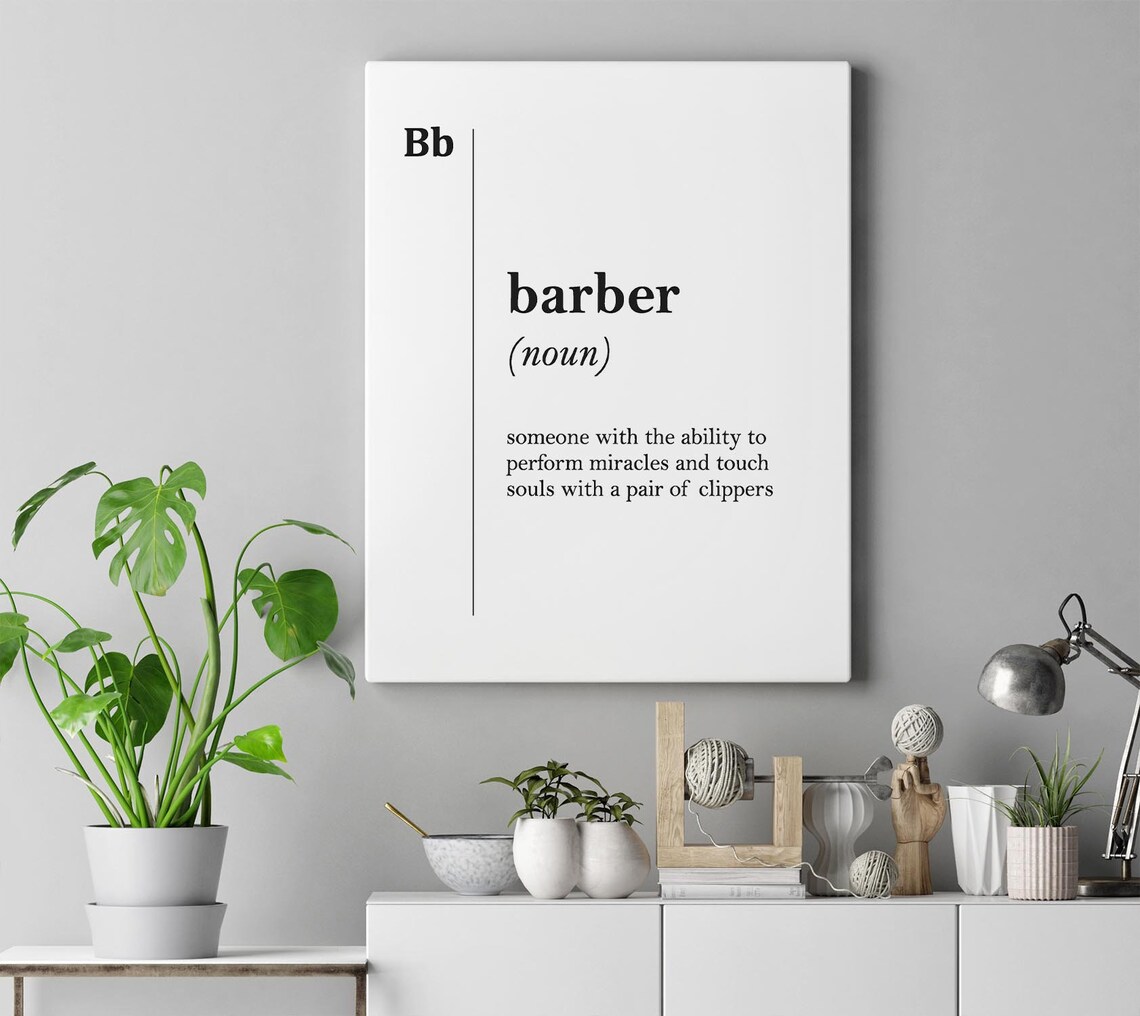 Barber Funny Definition Noun Miracles Clippers Barbershop Gift Poster - Image 4