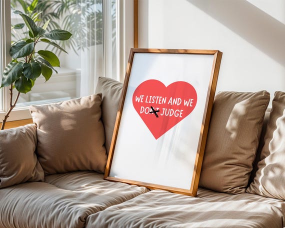 We Listen And We Do Judge Funny Poster Wall Art For Home Kitchen Room Decor
