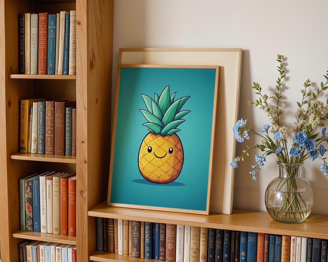 Cute Pineapple Kids Art Print, Kitchen Decor - Image 5