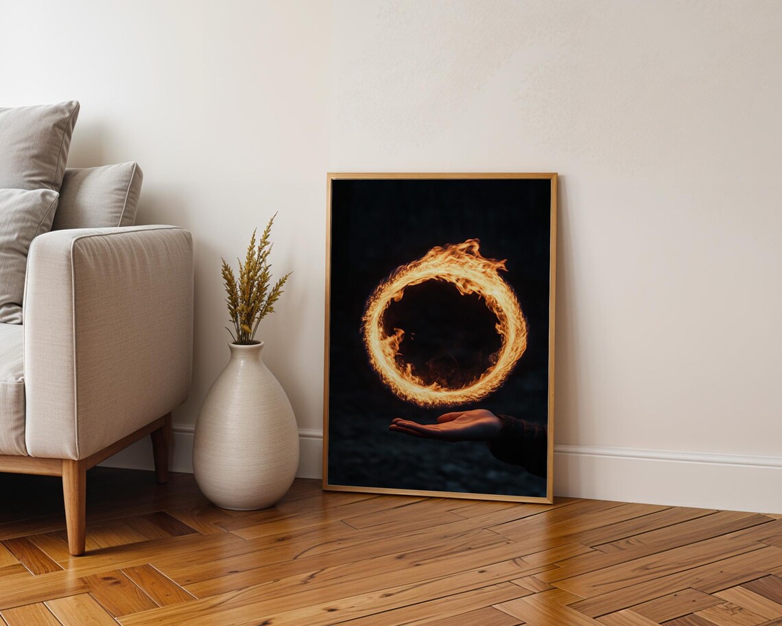 Smooth Ring of Fire Art Print, Home Decor - Image 5