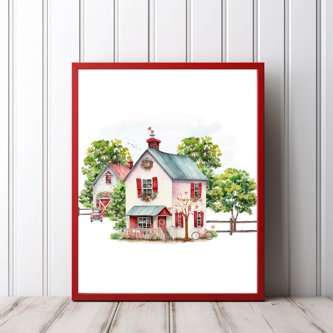 Valentine Farm Wall Art Country Decor 5x7 8x10 85x11 11x14 16x20 Farmhouse Sign Home Wall Art Diy Holiday Decor Valentine Sign - Image 7