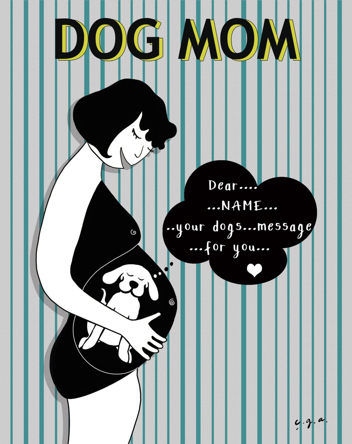 Dog Mom, Dog-Loving Mother Message - Image 3