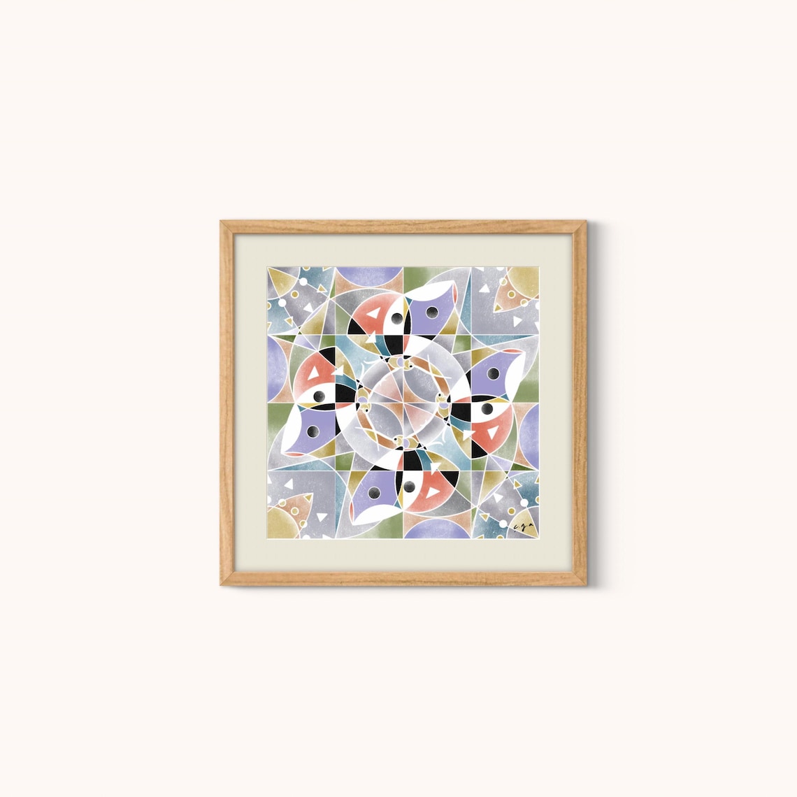 Kaleidoscope Butterfly Geometric Pattern Design