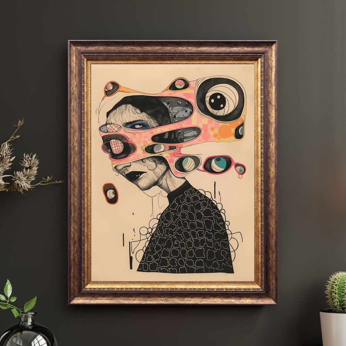 Grid Addiction No14 Unique Fine Art Paper Print
