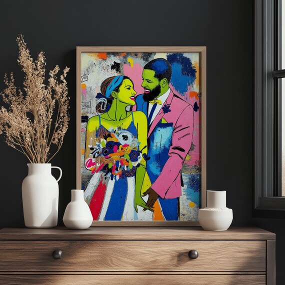 Watercolor Couple Portrait Painting From Photo Wedding Illustration Custom