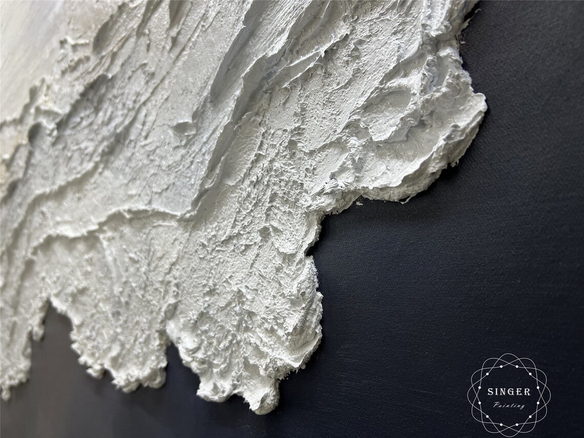 Abstract Ocean Wave Painting, Minimalist Coastal Art - Image 5