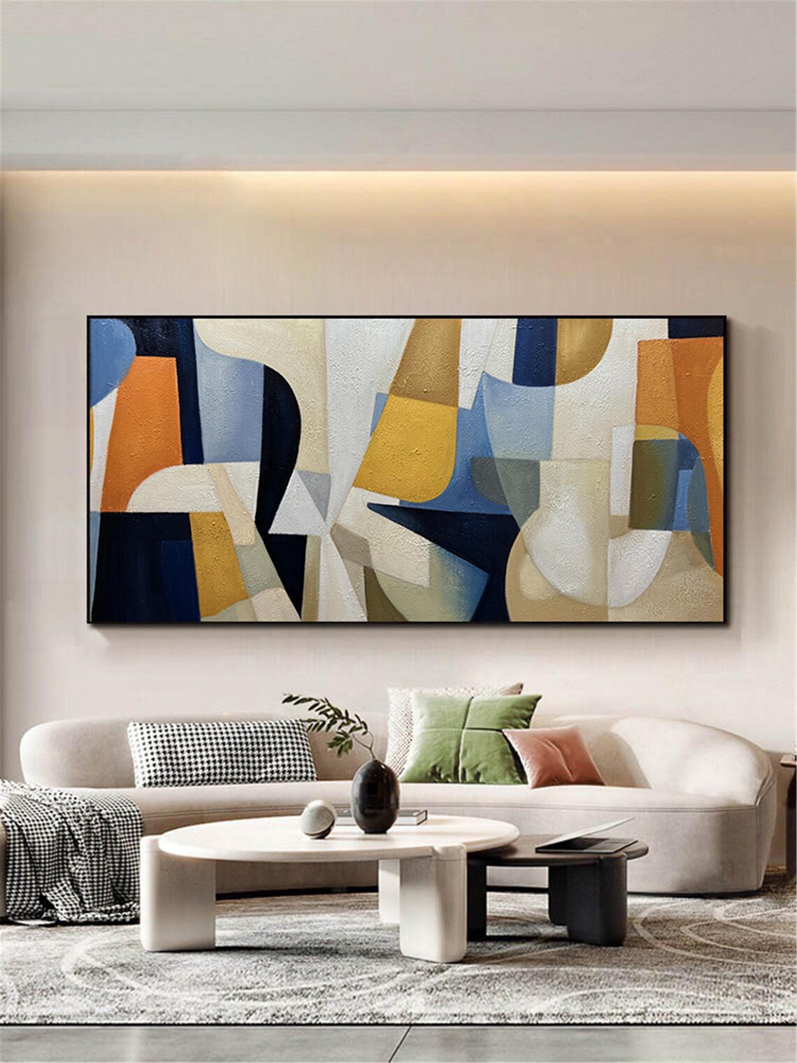 Abstract Painting, Living Room Wall Art Print - Image 4